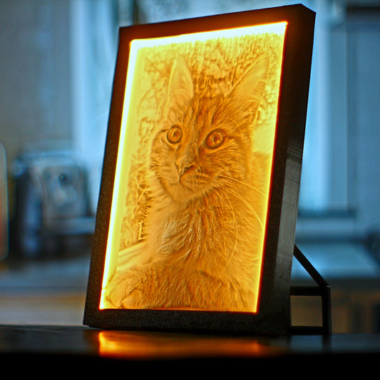 Lithoframe - Custom LED Light Up Photo Frame Lamp