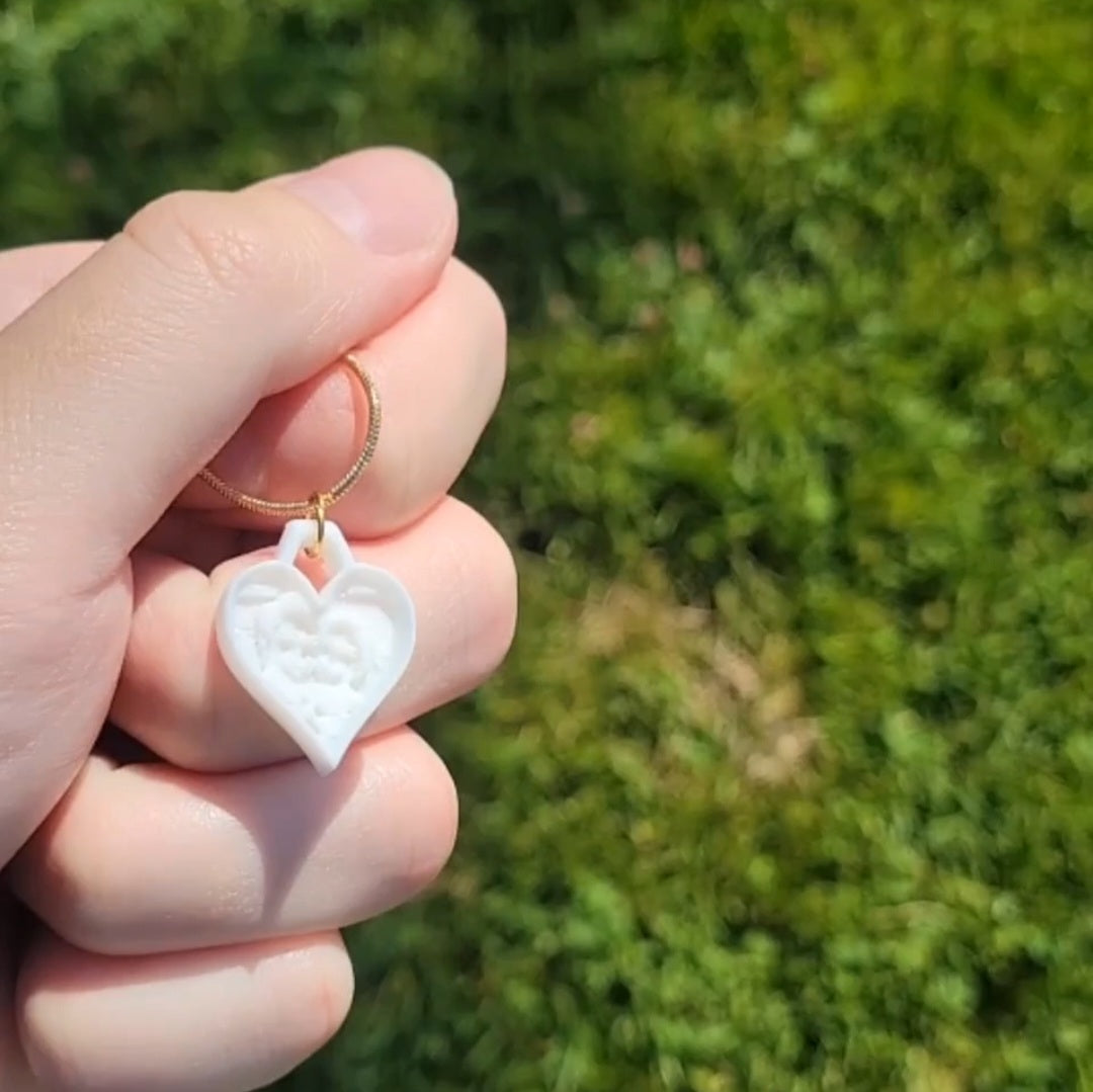 Custom Light Activated Photo Necklace - Heart Charm